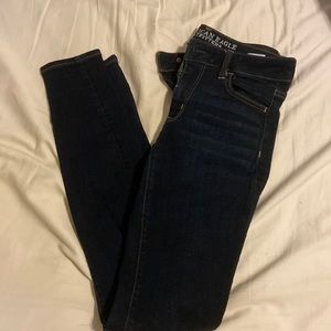 Dark stretchy jeans
